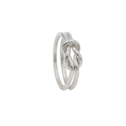 Anillo Midi Nudo Doble