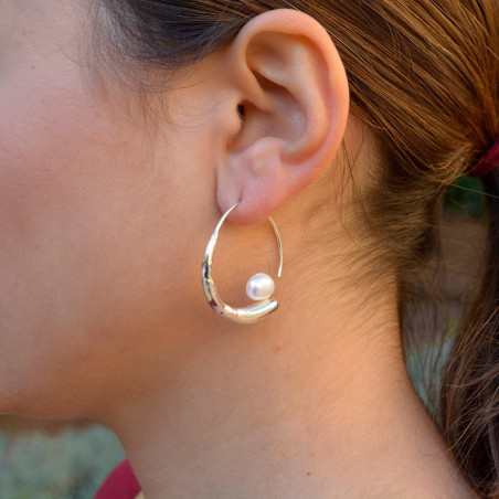 Sirena silver earrings