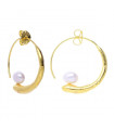 Pendientes Sirena dorado