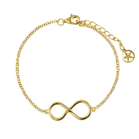 Gold Plated Infinity Bracelet