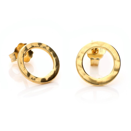 Gold plated hoop earrings