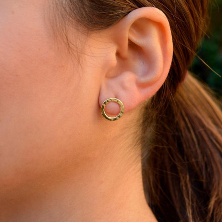 Gold-plated silver earrings