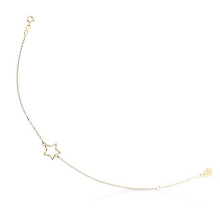 Pulsera estrella de oro