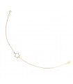 Gold profile star bracelet