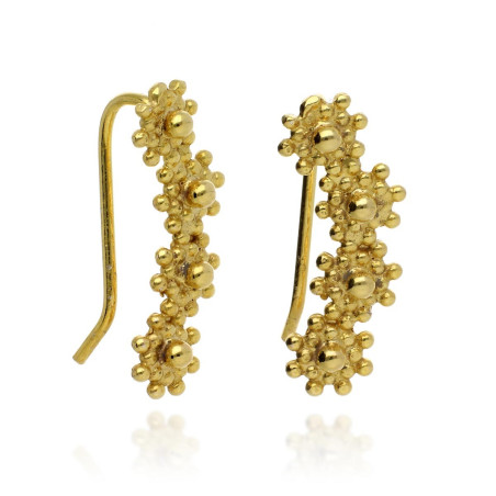 Golden climber earrings