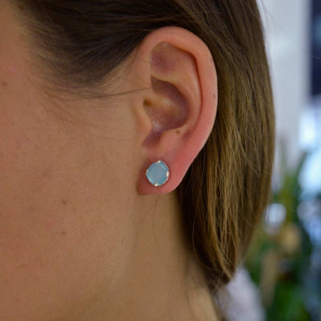 Small earrings Vermont – Silver earrings – vista 2