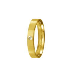 Alianza Plana 4mm con brillante