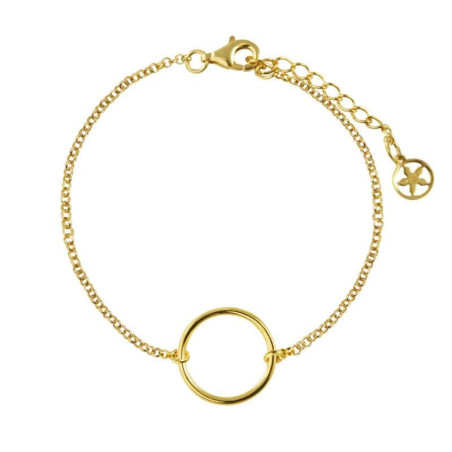 pulsera de plata chapada en oro