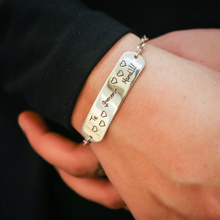 Personalized Silver Bracelet