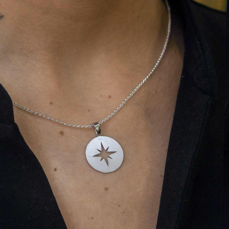 Silver star pendant