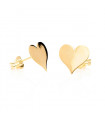 Gold Heart Earrings