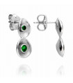 Silver Lily earrings