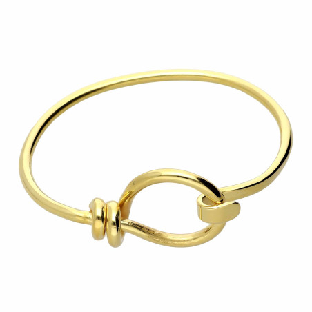 Golden circle bracelet