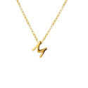Initial letter M necklace