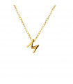 Solid Gold Initial Choker