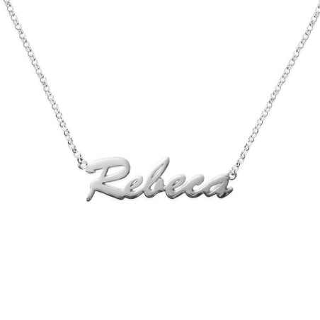 Collar nombre personalizado en plata