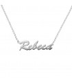 Silver Name Choker