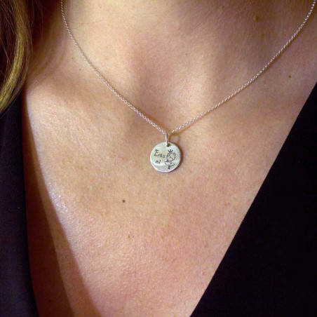 Collar mi princesa en plata