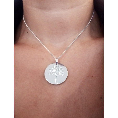 Colgante biznaga plata