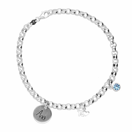 Personalized Tq Heart Bracelet