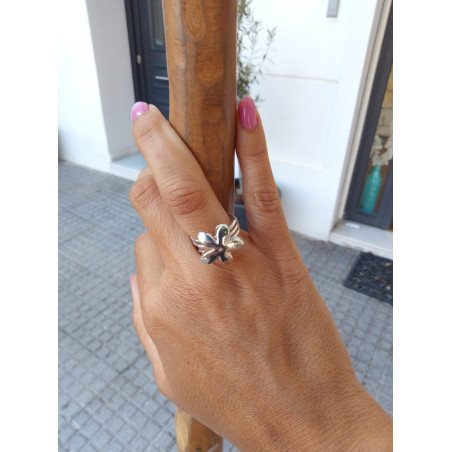 Silver jasmine rings