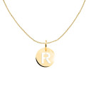 Colgante Medalla Inicial en Oro