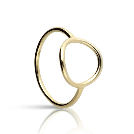 Diabolo ring in gold