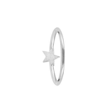 Silver star ring
