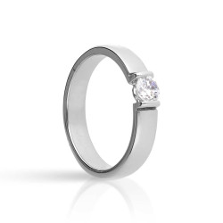 Anillo de Pedida Solitario Presión