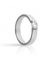 Pressure Solitaire Engagement Ring