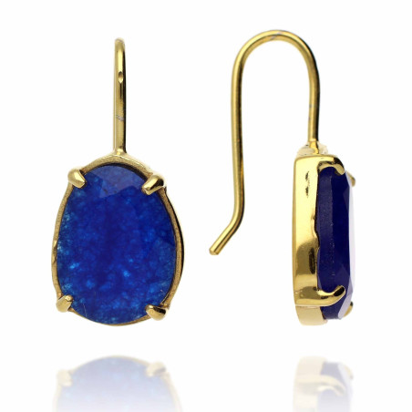 Pendientes calcedonia dorados sweet