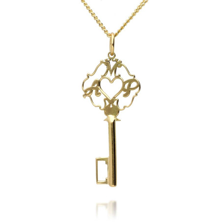Llave personalizada en oro de ley