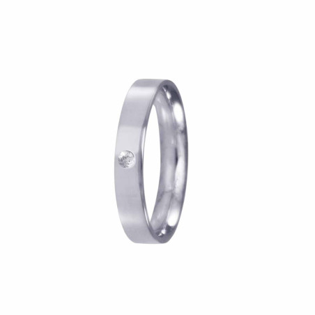 Alianza de oro blanco boda