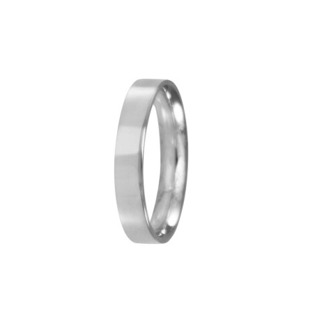 flat silver ring