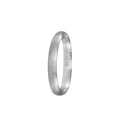 Alianza de plata satinada 3mm