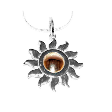 Colgante sol de plata