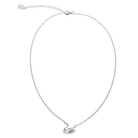 Swan silver necklace