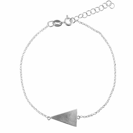Silver triangle bracelet