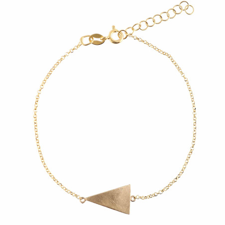 Pulsera triángulo dorada