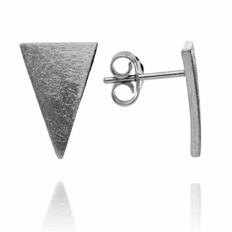 Pendientes triángulos en plata
