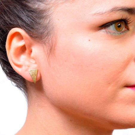 Offer in golden triangle earrings