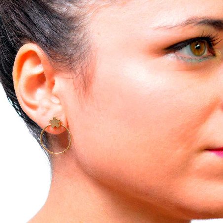 Cheap hoop earrings with jasmine