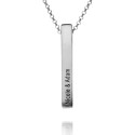 Custom rectangle necklace
