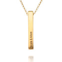 Golden rectangle necklace