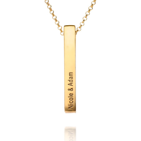 Golden rectangle necklace