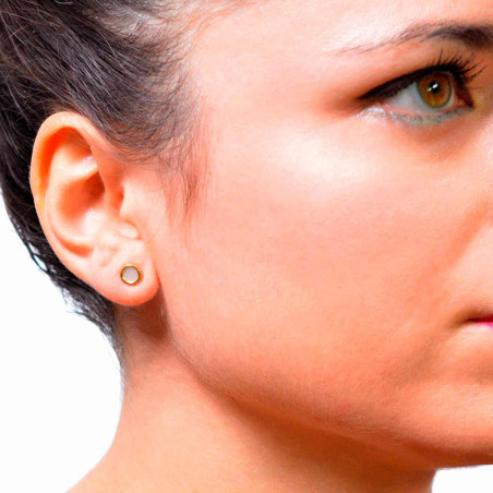 Cheap gold mother-of-pearl earrings