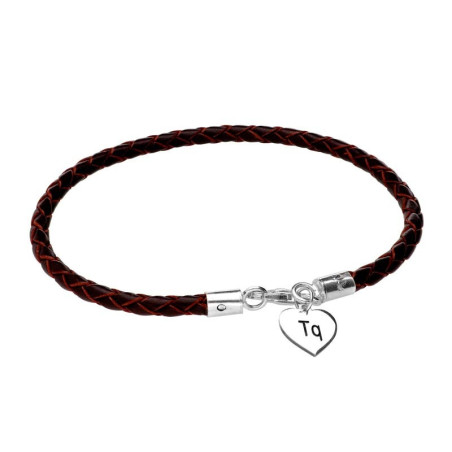 Valentine's day personalized heart bracelet