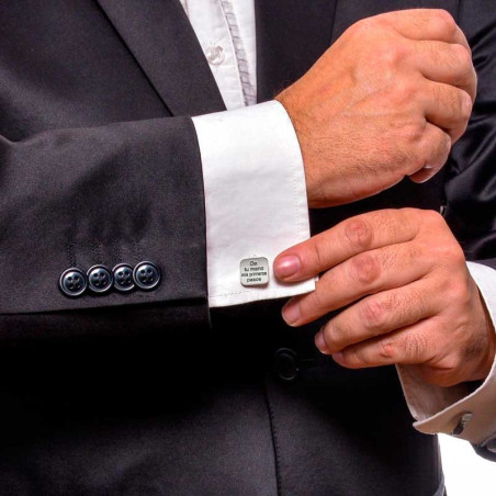 Custom wedding cufflinks