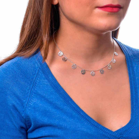 Sea waves necklaces in silver