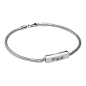 Silver Personalized Cubic Bracelet